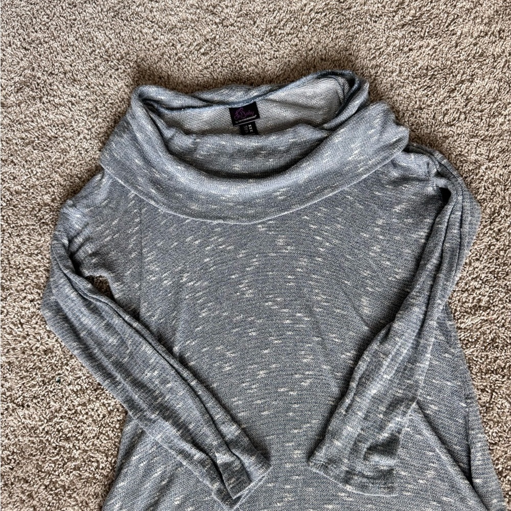 Motherhood Heathered Cowl Neck Sweater long sleeve maternity top size medium - Picture 3 of 10